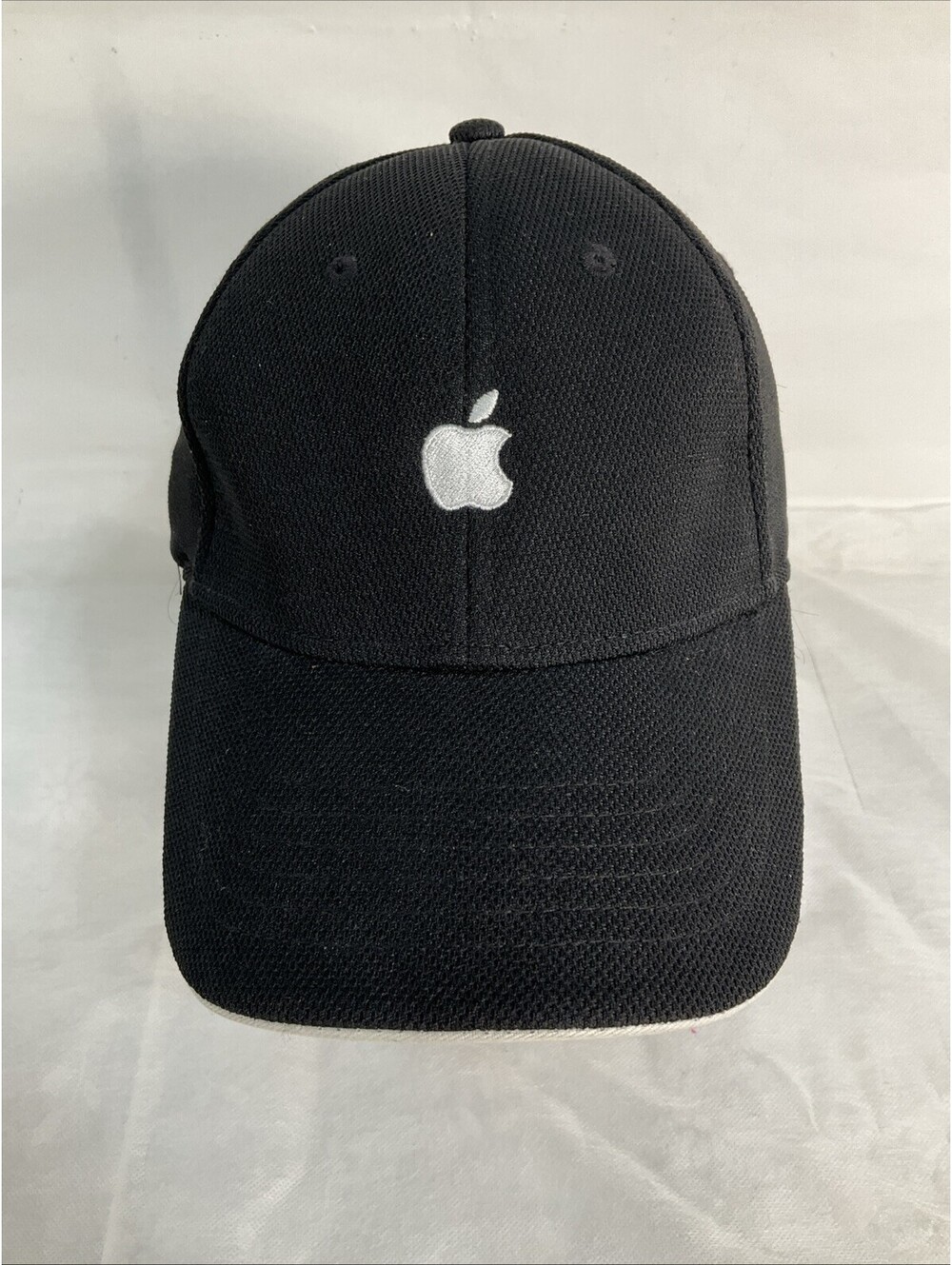 Apple Hat Quake City Caps Unisex OSFM Black Tech Corporate Promo Vintage